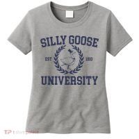 Silly Goose University Funny Silly Goose Meme Bird Lover Women's T-Shirt thumb 0