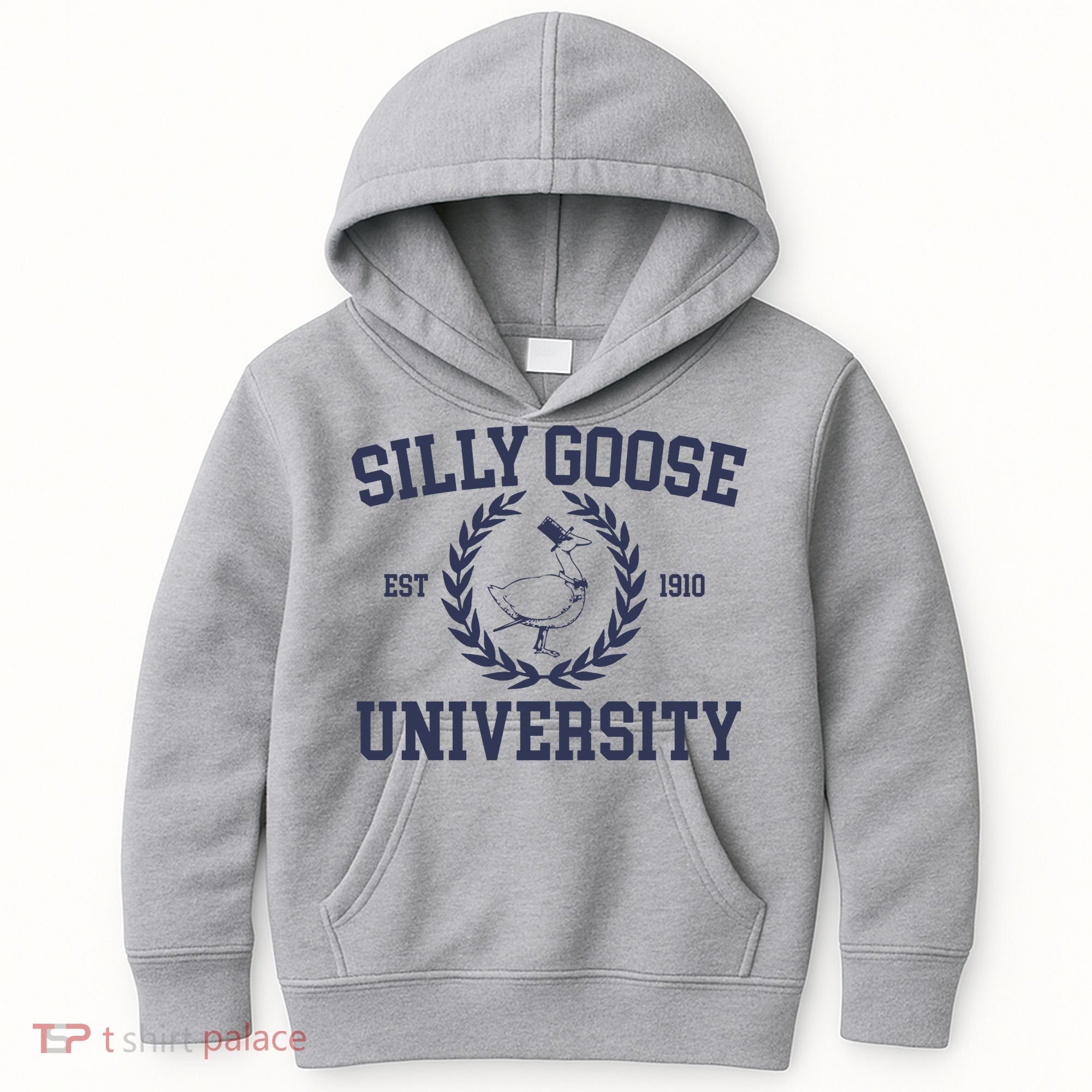 Silly Goose University Funny Silly Goose Meme Bird Lover Kids Hoodie