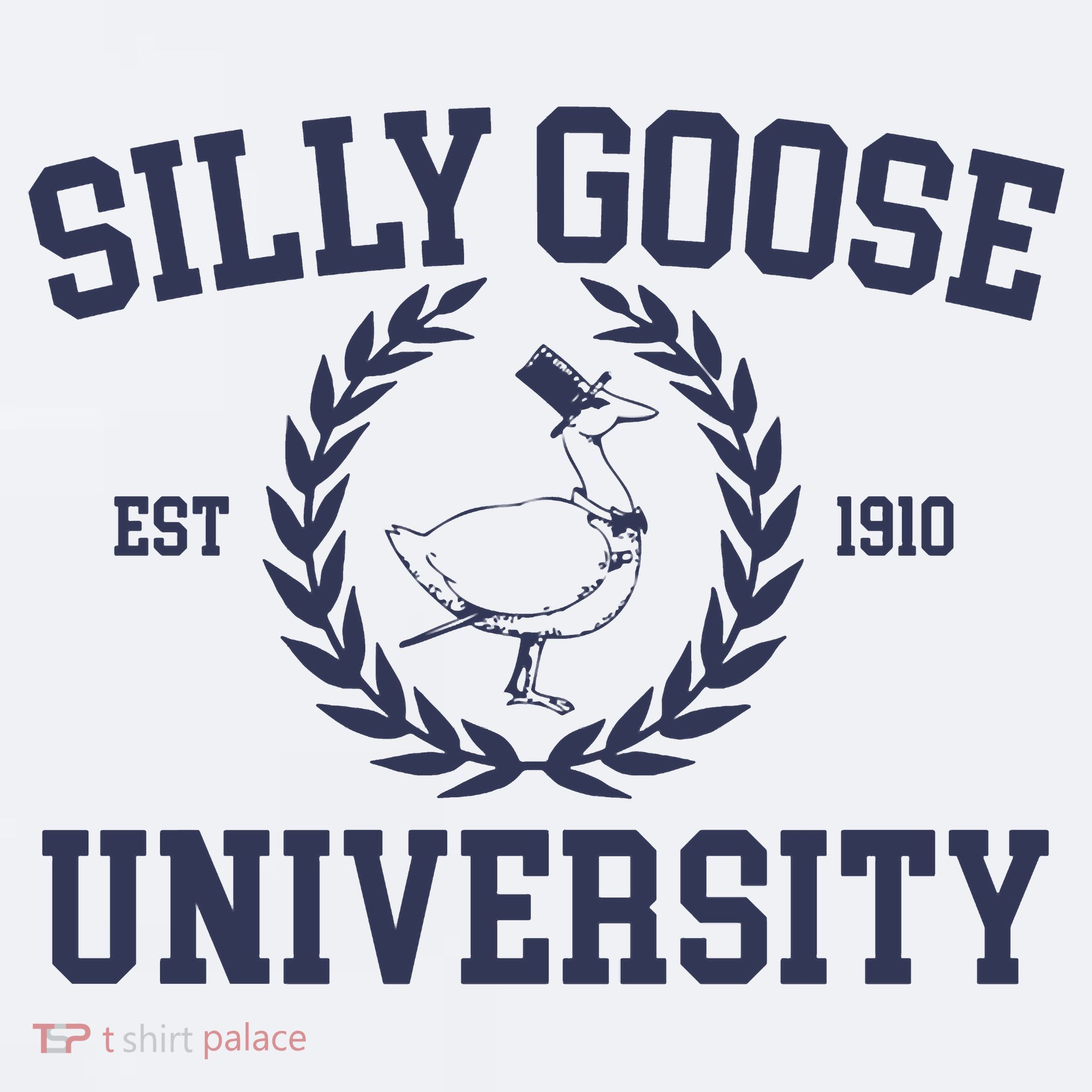 Silly Goose University Funny Silly Goose Meme Bird Lover Sueded Cloud Jersey T-Shirt