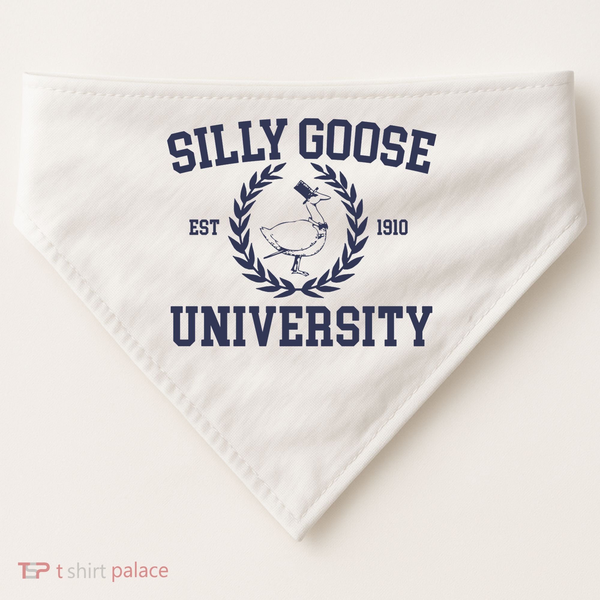 Silly Goose University Funny Silly Goose Meme Bird Lover USA-Made Doggie Bandana