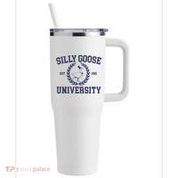Silly Goose University Funny Silly Goose Meme Bird Lover 40oz Vacuum Insulated Stainless Steel Travel Tumbler thumb 0