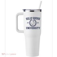Silly Goose University Funny Silly Goose Meme Bird Lover 40oz Vacuum Insulated Stainless Steel Travel Tumbler thumb 2