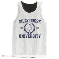 Silly Goose University Funny Silly Goose Meme Bird Lover Mesh Reversible Basketball Jersey Tank thumb 0