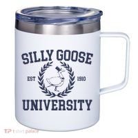 Silly Goose University Funny Silly Goose Meme Bird Lover 12oz Stainless Steel Coffee Mug thumb 0