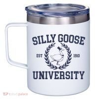 Silly Goose University Funny Silly Goose Meme Bird Lover 12oz Stainless Steel Coffee Mug thumb 2