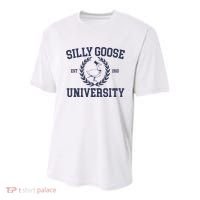 Silly Goose University Funny Silly Goose Meme Bird Lover Youth Performance Sprint T-Shirt thumb 0