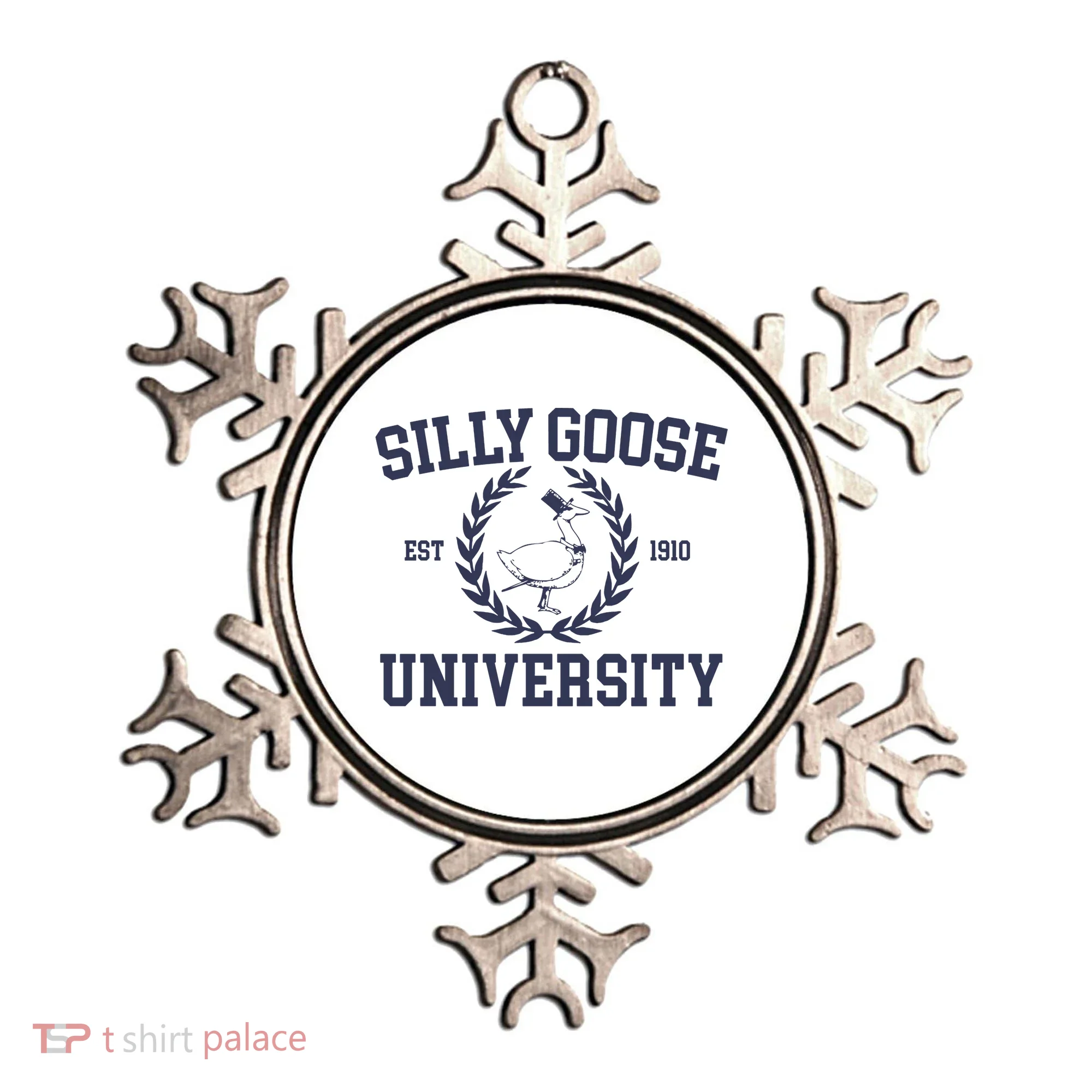 Silly Goose University Funny Silly Goose Meme Bird Lover Ornament
