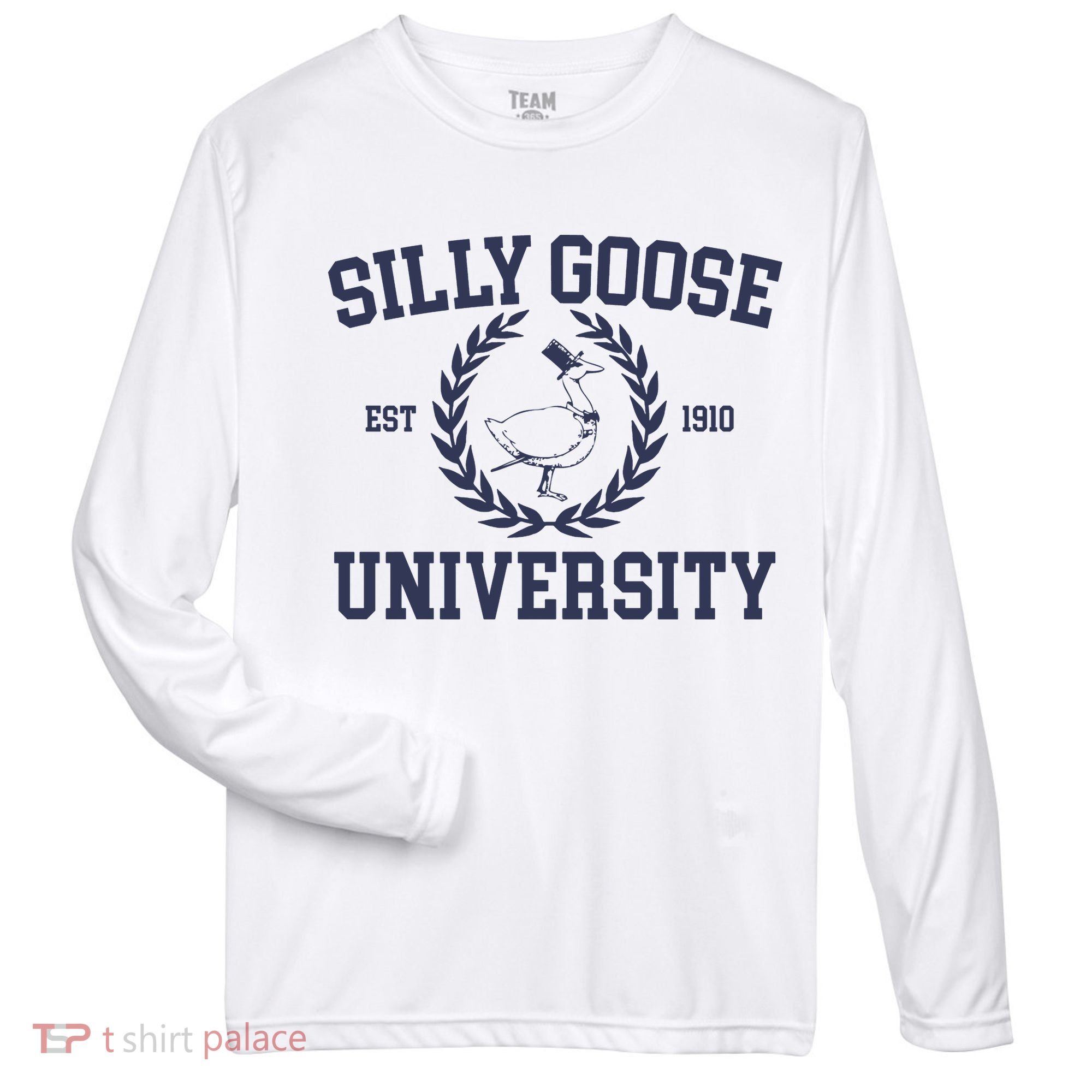 Silly Goose University Funny Silly Goose Meme Bird Lover Zone Performance Long-Sleeve T-Shirt