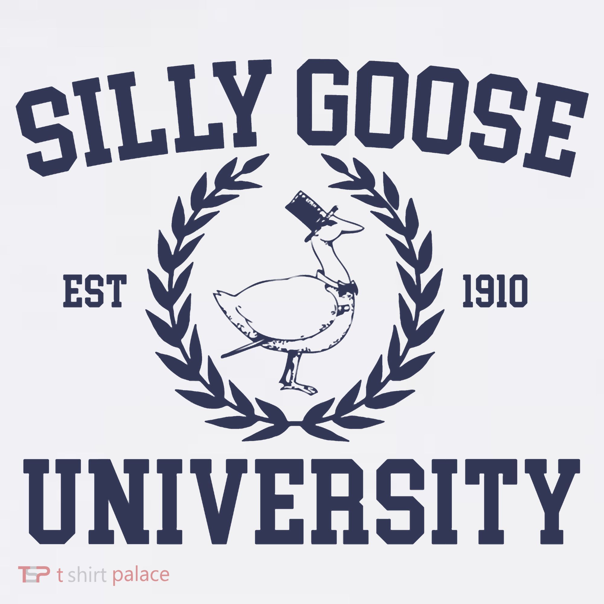 Silly Goose University Funny Silly Goose Meme Bird Lover Women's Crop Top Tee