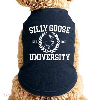 Silly Goose University Silly Goose Meme Costume Doggie Tank