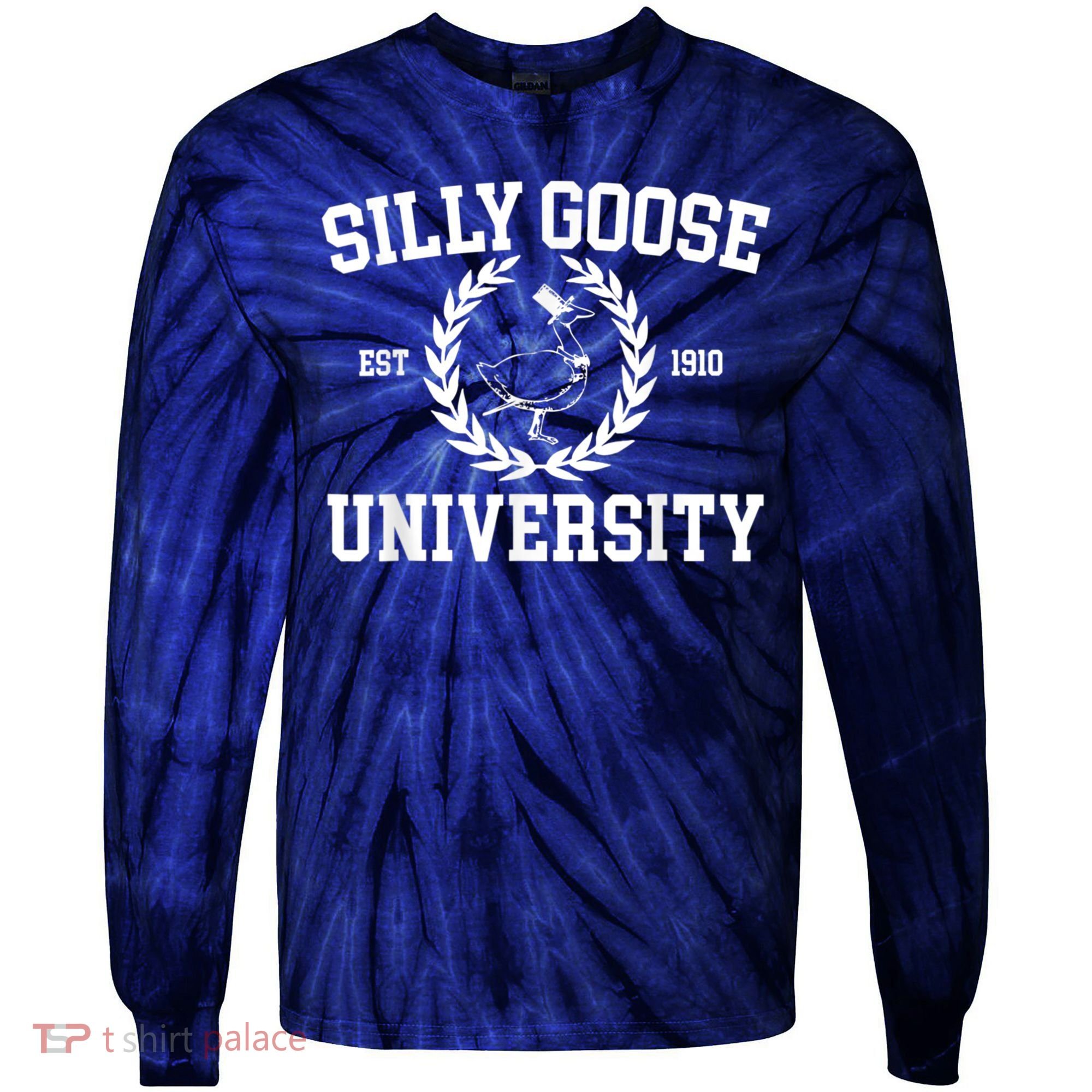 Silly Goose University Silly Goose Meme Costume Tie-Dye Long Sleeve Shirt