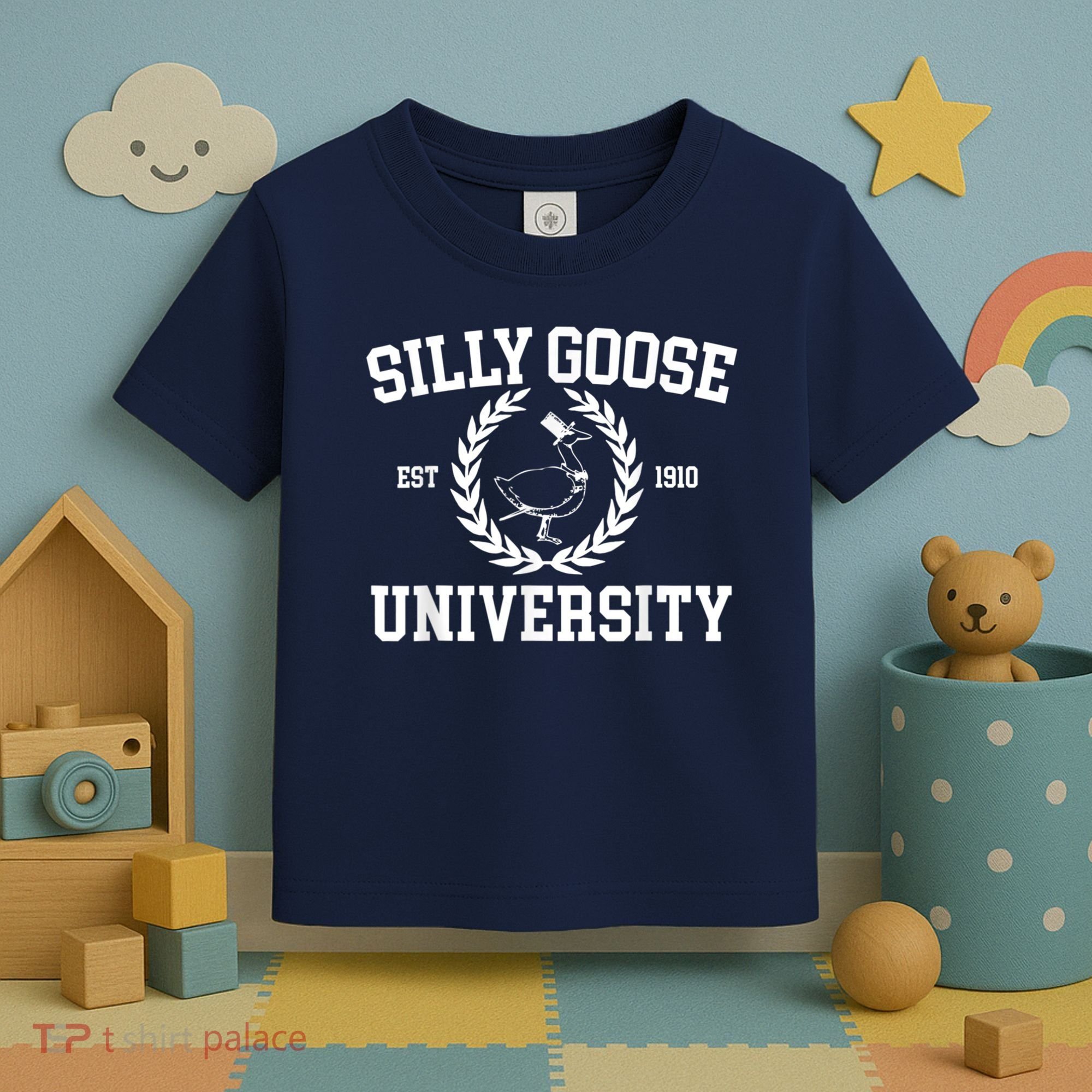 Silly Goose University Silly Goose Meme Costume Toddler T-Shirt