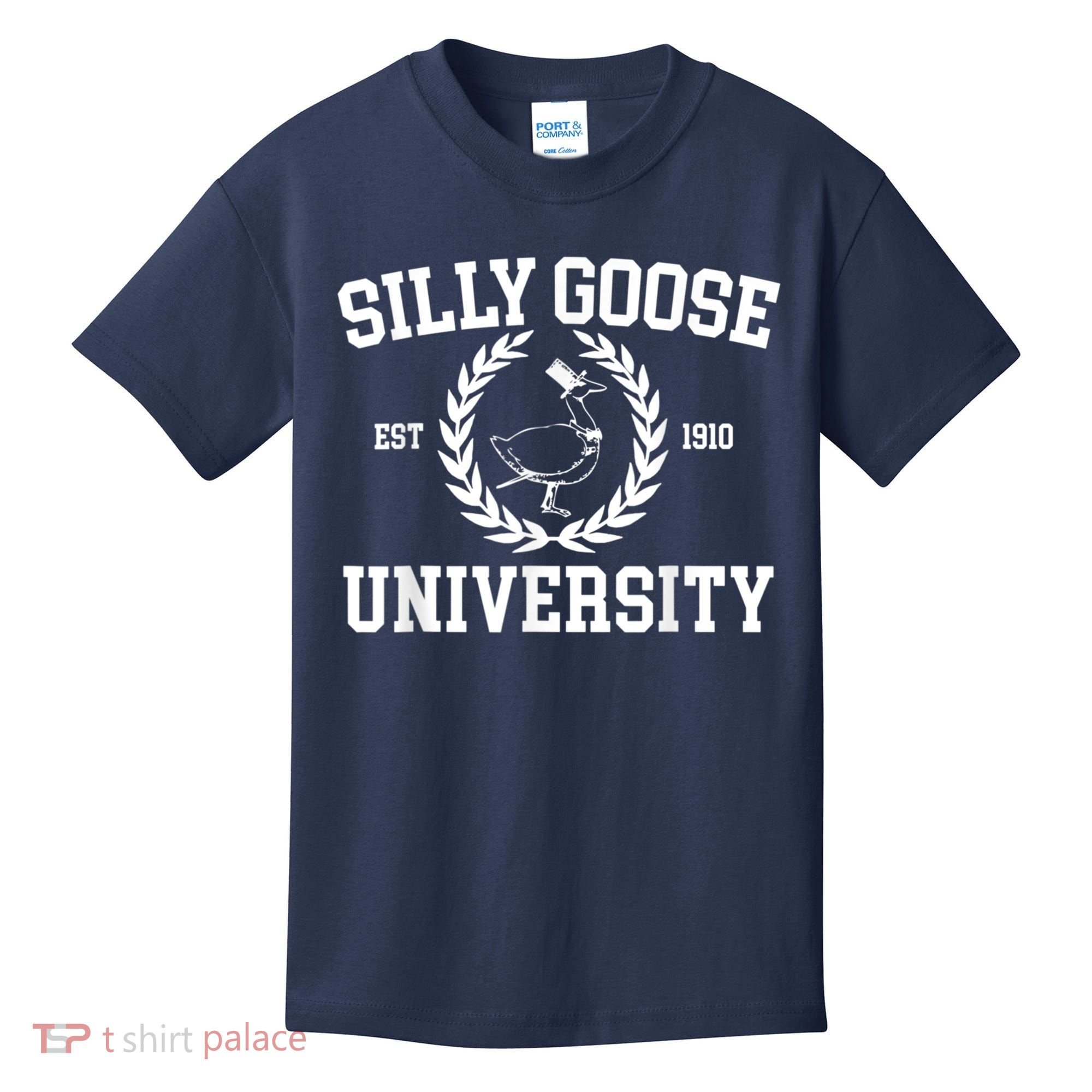 Silly Goose University Silly Goose Meme Costume Kids T-Shirt