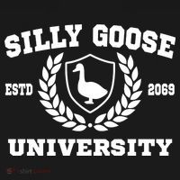 Silly Goose University Funny Meme School Bird Baby Bodysuit thumb 2