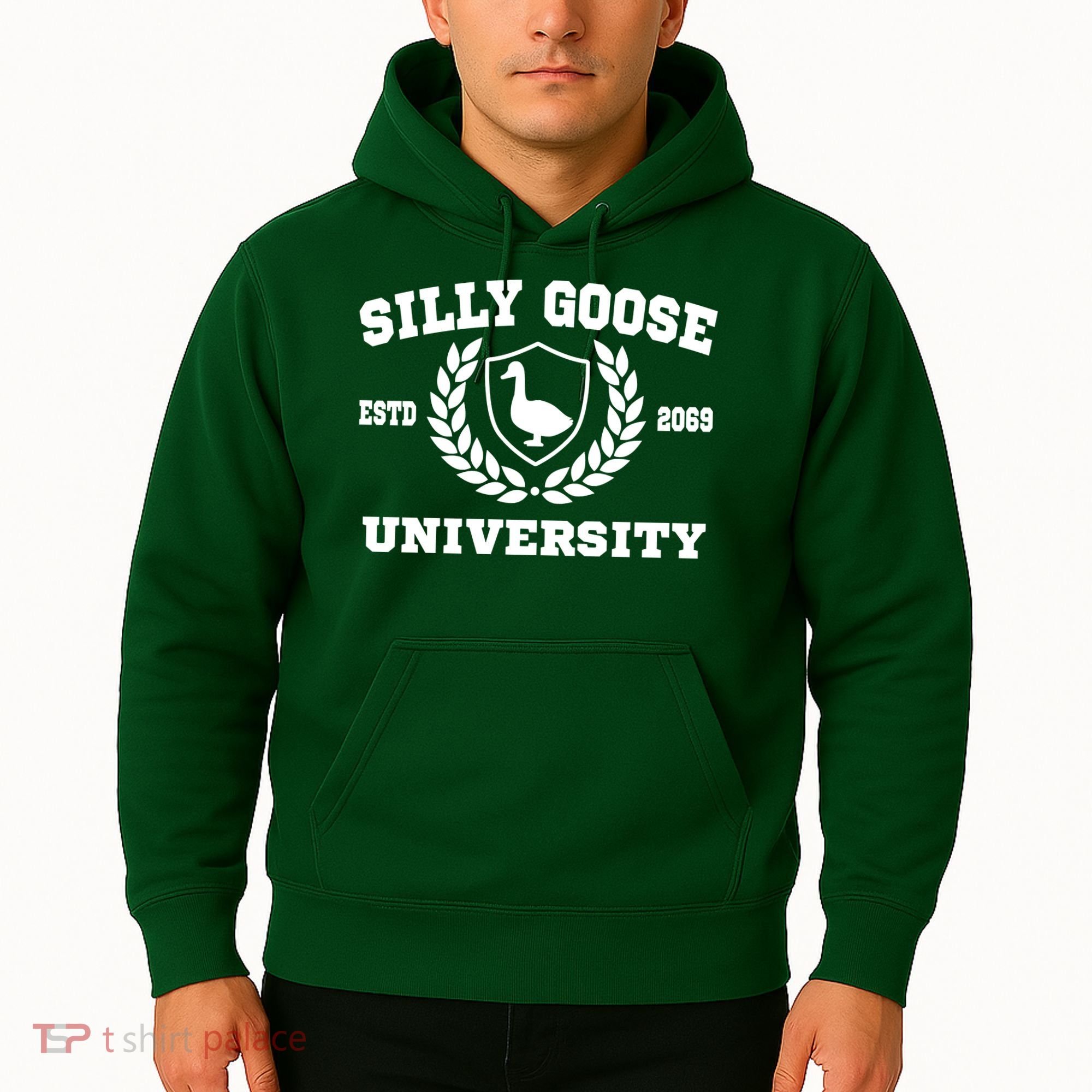 Silly Goose University Funny Meme School Bird Hoodie