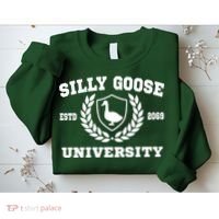 Silly Goose University Funny Meme School Bird Sweatshirt thumb 2