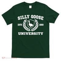 Silly Goose University Funny Meme School Bird T-Shirt thumb 0