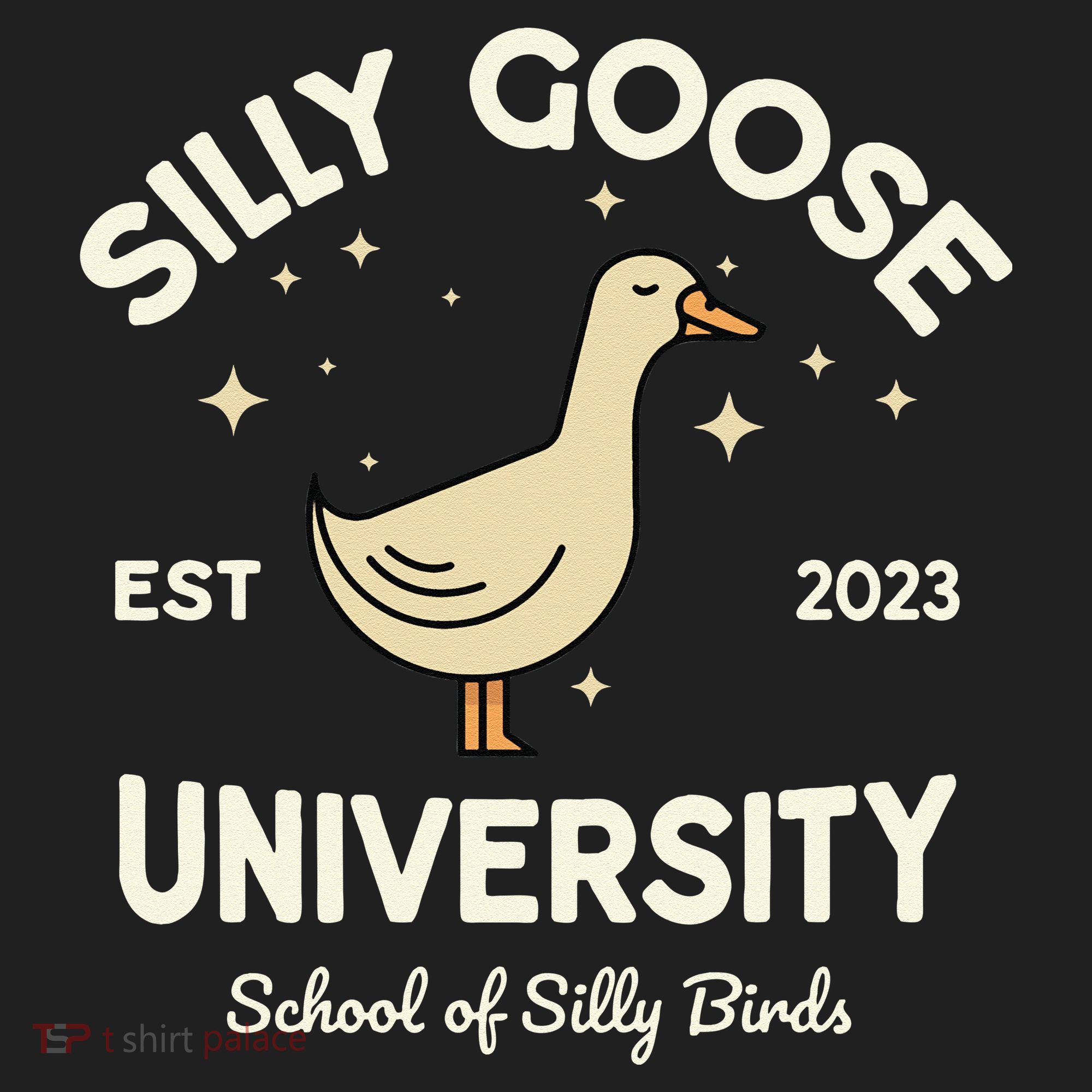 Silly Goose University School Of Silly Birds Sweatshirt Comfort Colors Boxy T-Shirt