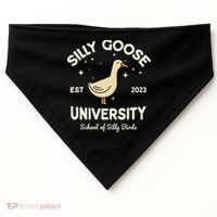 Silly Goose University School Of Silly Birds Sweatshirt USA-Made Doggie Bandana thumb 0