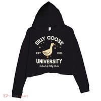 Silly Goose University School Of Silly Birds Sweatshirt Crop Fleece Hoodie thumb 0