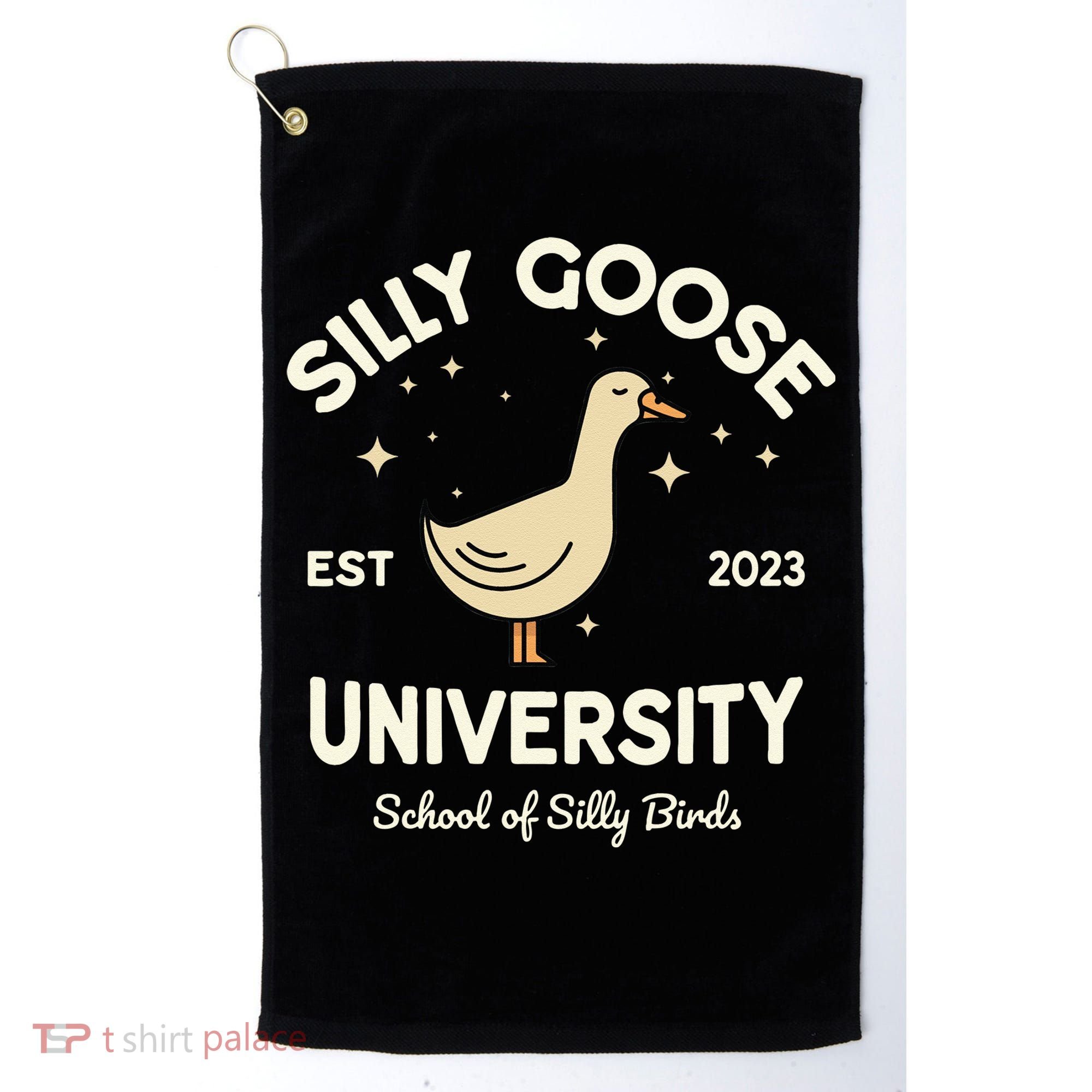 Silly Goose University School Of Silly Birds Sweatshirt Golf Towel