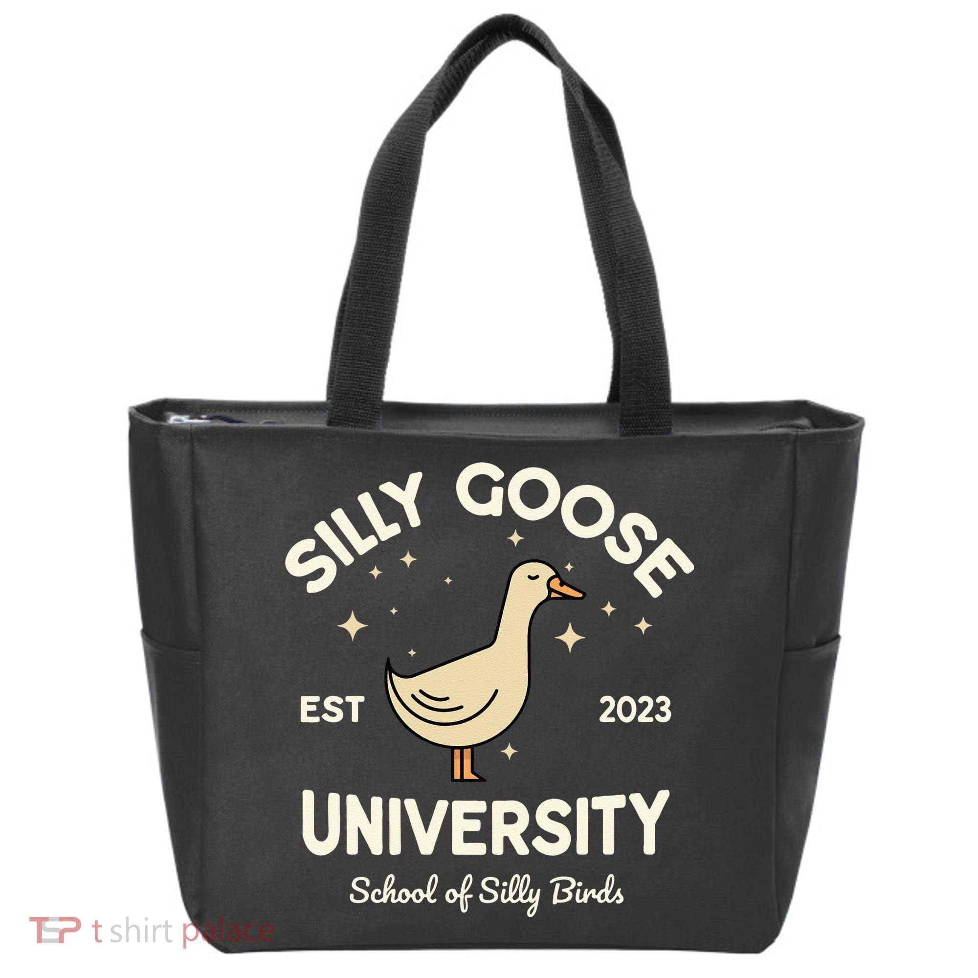 Silly Goose University School Of Silly Birds Sweatshirt Tote Bag