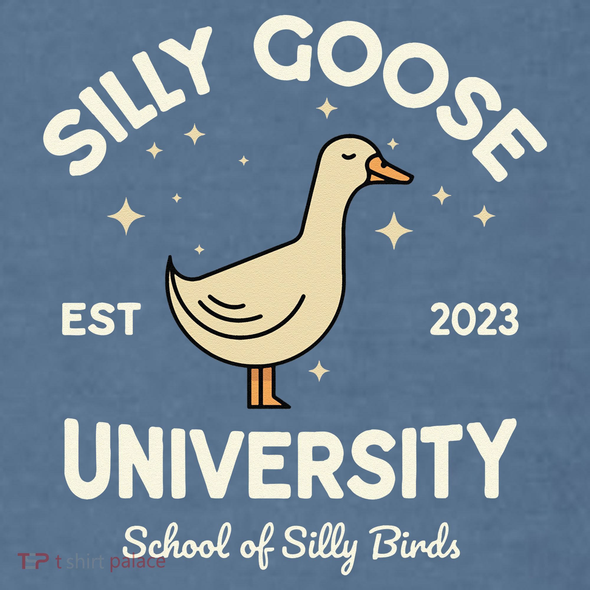 Silly Goose University School Of Silly Birds Sweatshirt Comfort Colors Garment-Dyed Hooded Sweatshirt