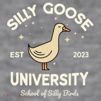 Silly Goose University School Of Silly Birds Sweatshirt Women's Racerback Cropped Tank thumb 2