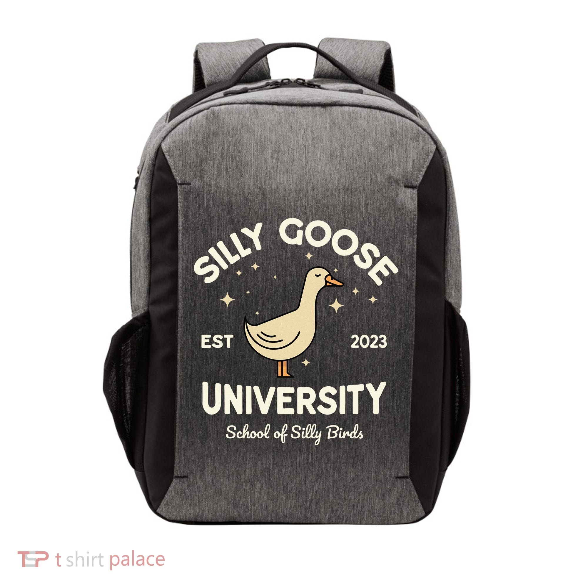 Silly Goose University School Of Silly Birds Sweatshirt Vector Backpack