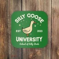 Silly Goose University School Of Silly Birds Sweatshirt Coaster thumb 0