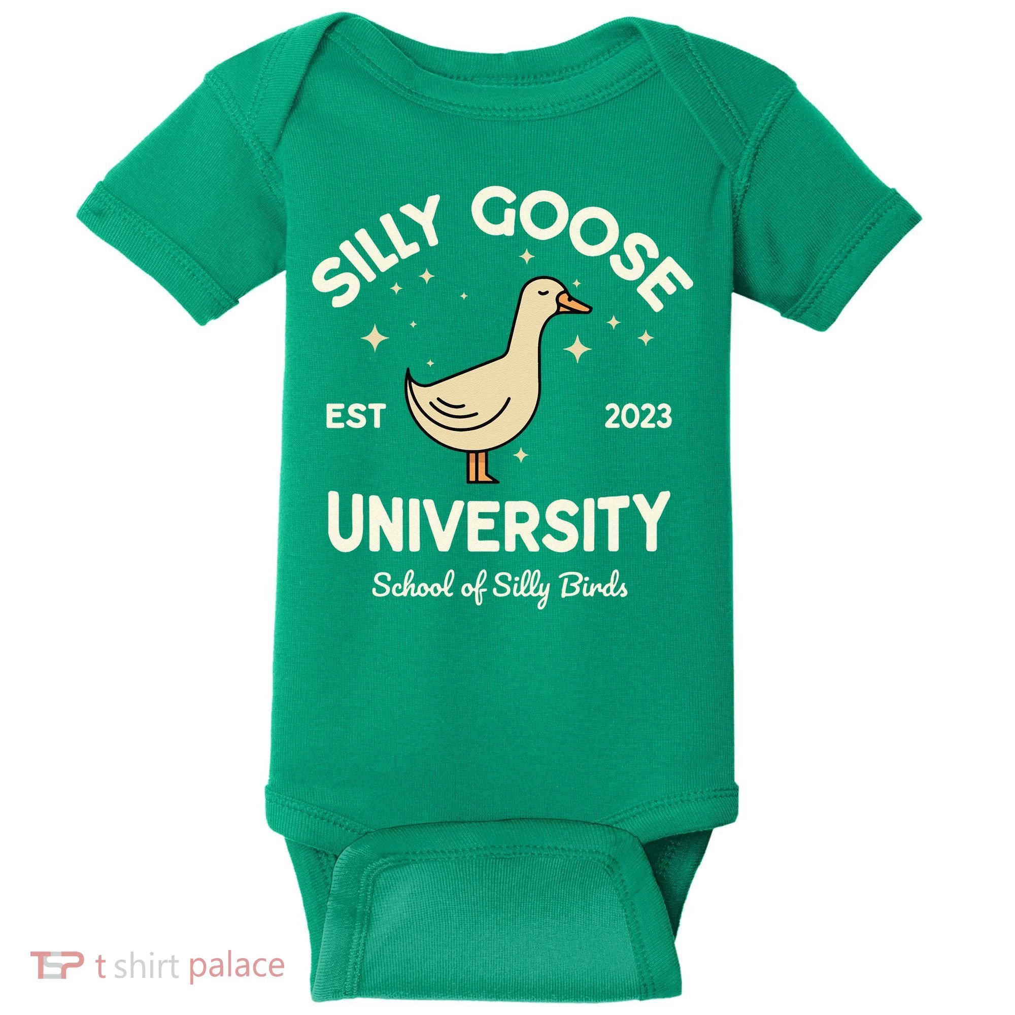 Silly Goose University School Of Silly Birds Sweatshirt Baby Bodysuit