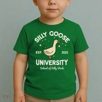 Silly Goose University School Of Silly Birds Sweatshirt Toddler T-Shirt thumb 2
