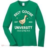 Silly Goose University School Of Silly Birds Sweatshirt Women's Long Sleeve Shirt thumb 0