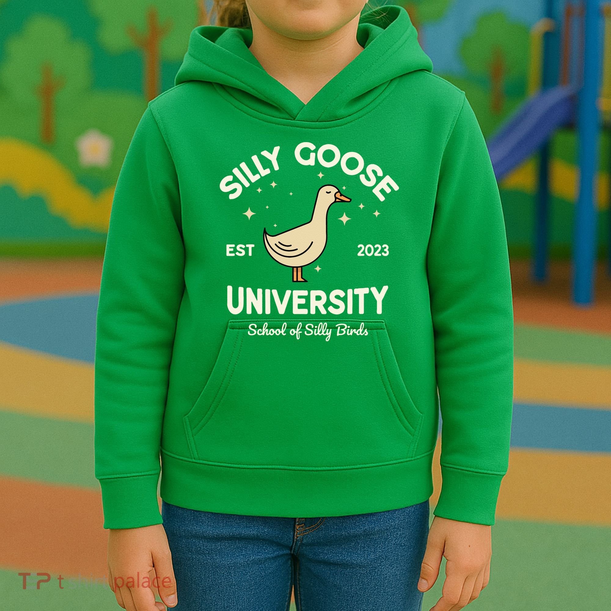 Silly Goose University School Of Silly Birds Sweatshirt Kids Hoodie