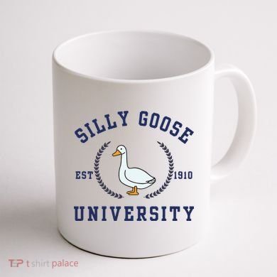 Silly Goose University Coffee Mug back