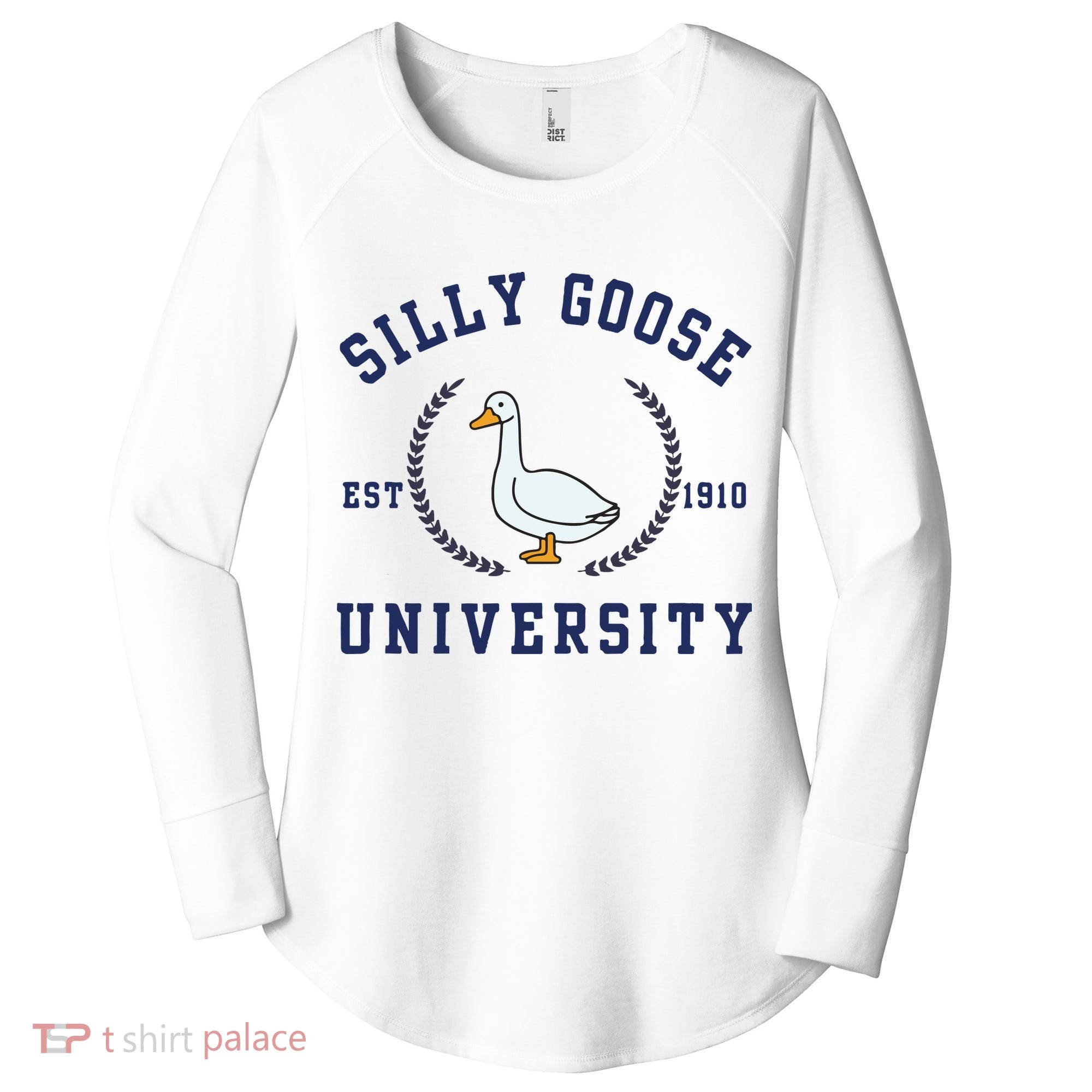 Silly Goose University Women's Perfect Tri Tunic Long Sleeve Shirt