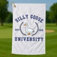 Silly Goose University Golf Towel thumb 1