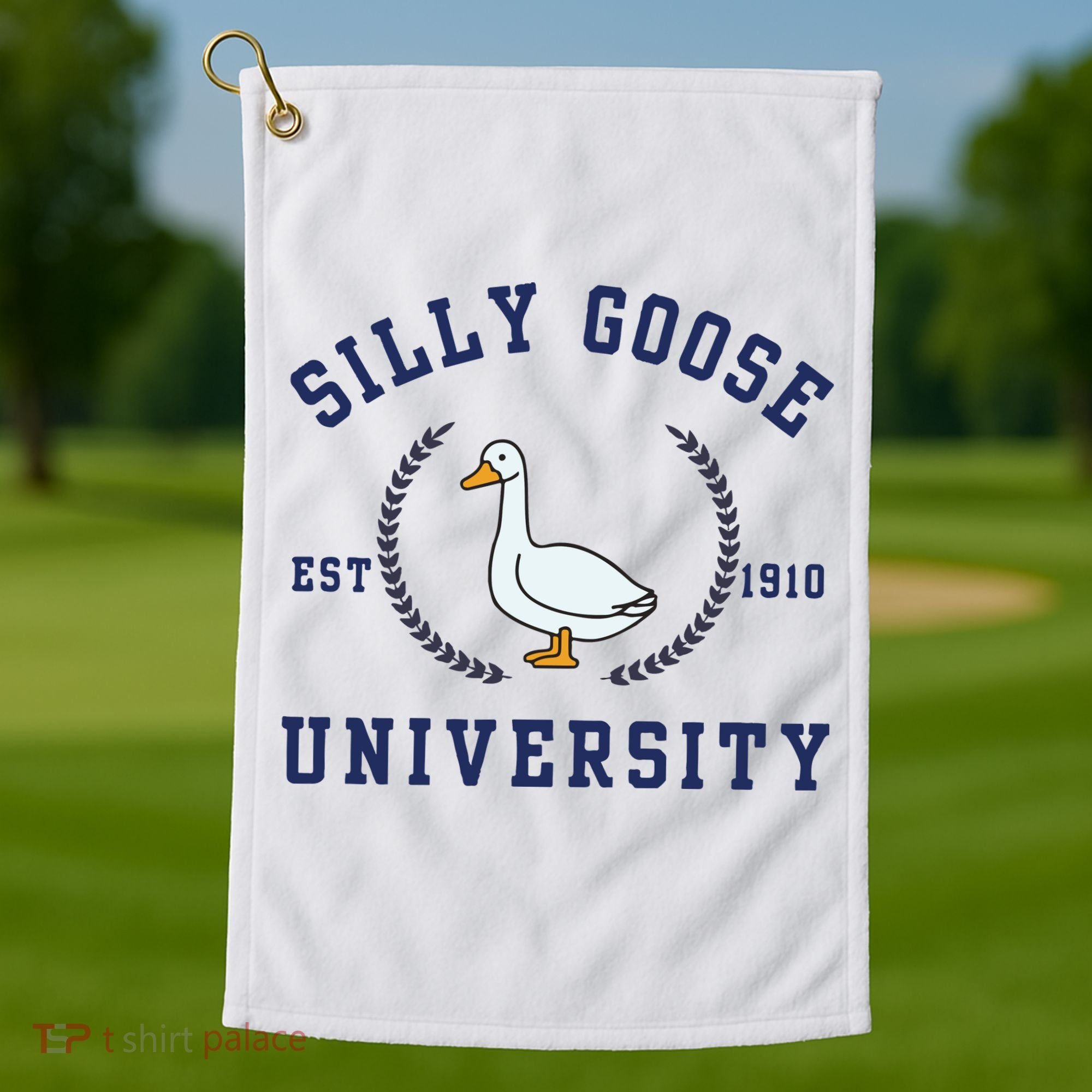 Silly Goose University Golf Towel