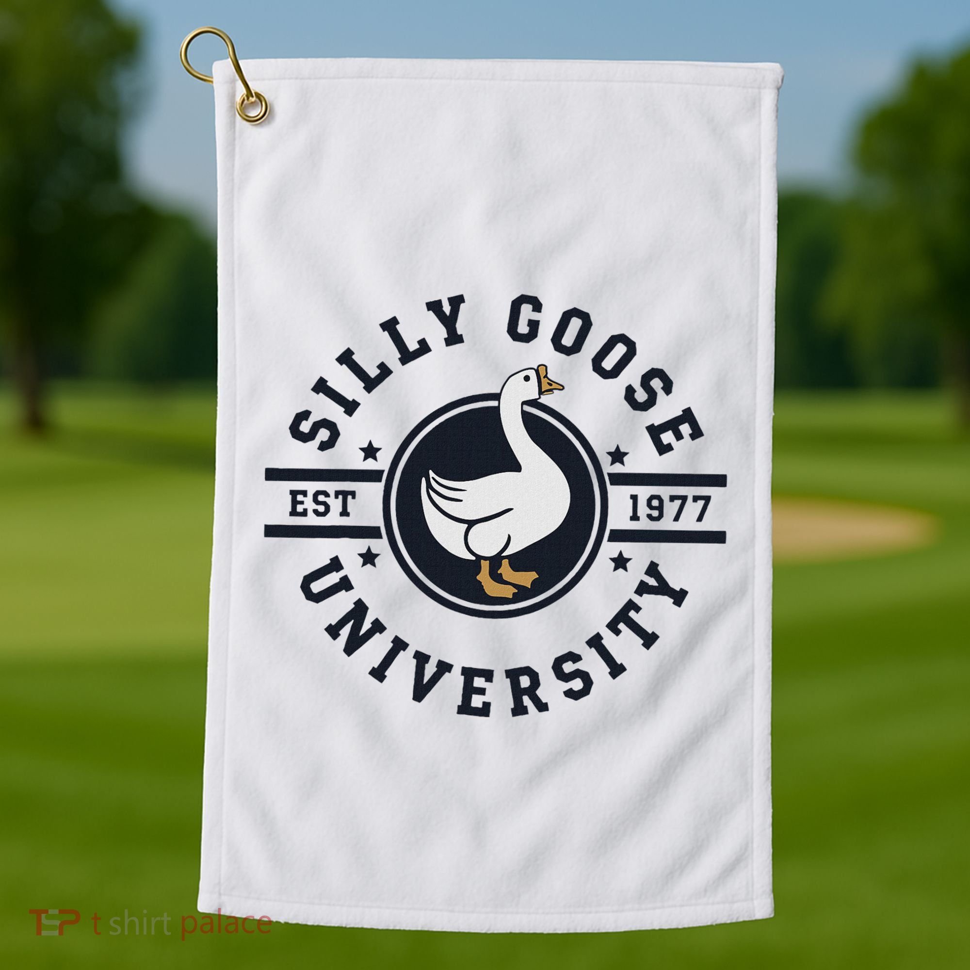 Silly Goose U.N.I.V.E.R.S.I.T.Y Golf Towel