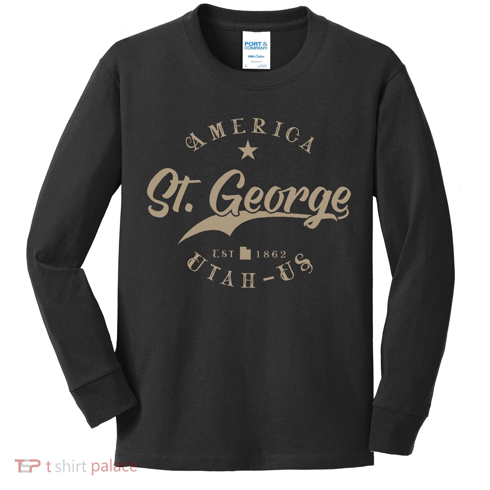 St. George Ut Utah Kids Long Sleeve Shirt