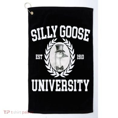 Silly Goose University Silly Goose Meme Costume Golf Towel