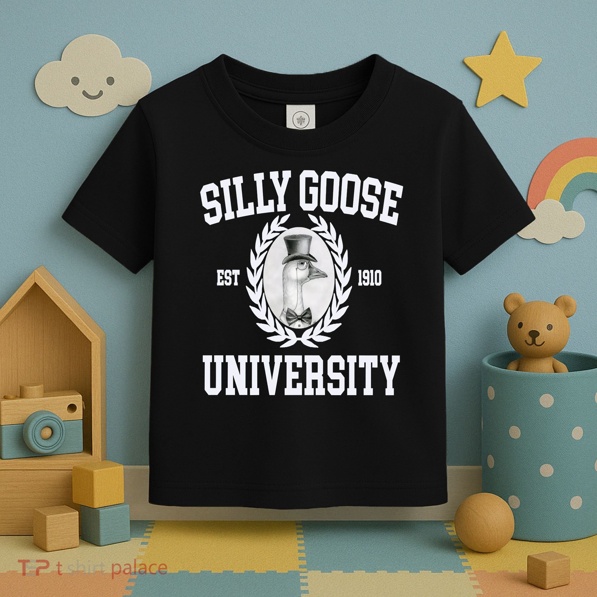 Silly Goose University Silly Goose Meme Costume Toddler T-Shirt