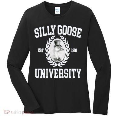 Silly Goose University Silly Goose Meme Costume Women's Long Sleeve Shirt