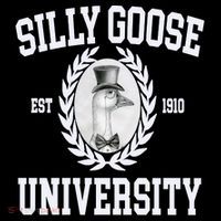 Silly Goose University Silly Goose Meme Costume Kids Colorblock Raglan Jersey thumb 2