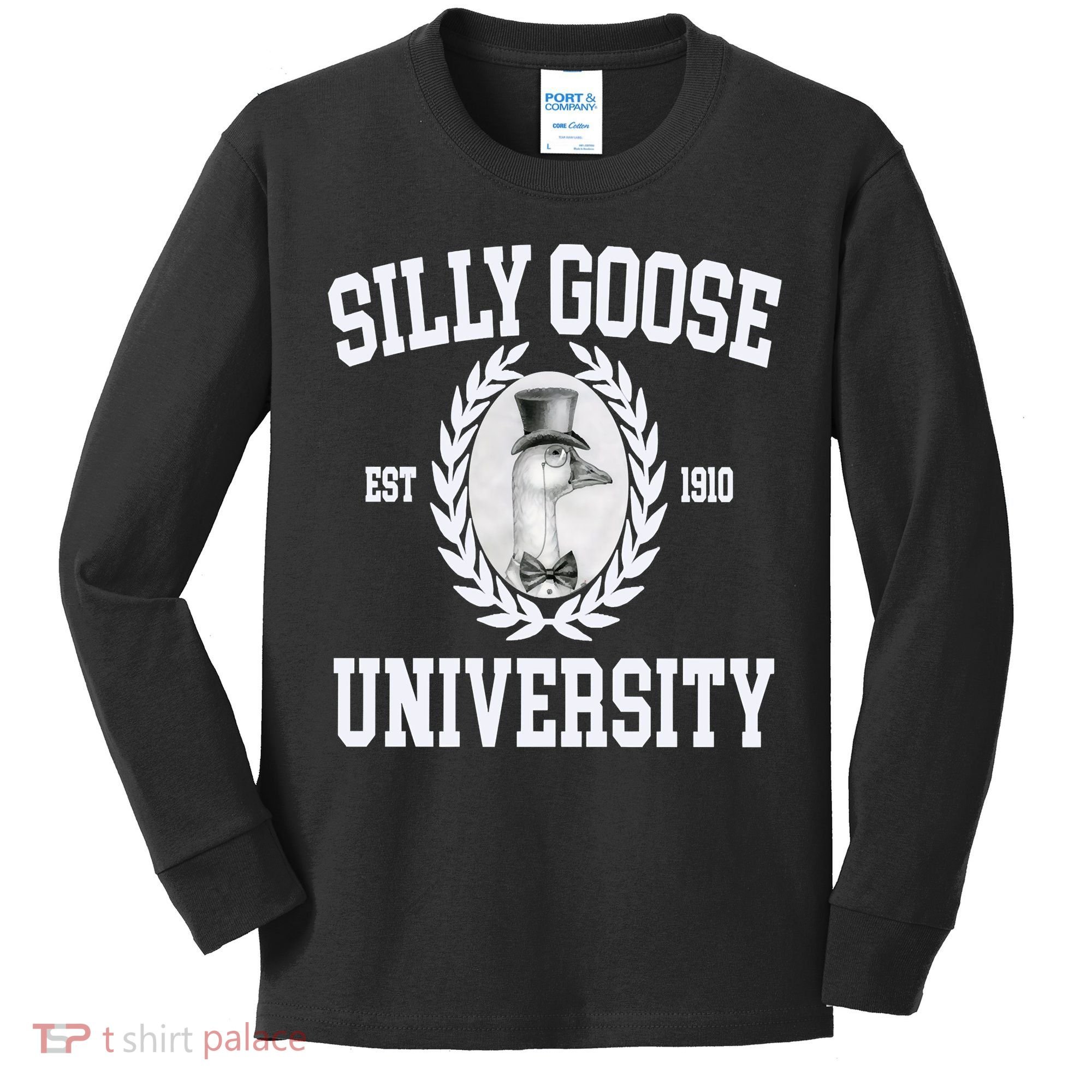 Silly Goose University Silly Goose Meme Costume Kids Long Sleeve Shirt