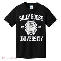 Silly Goose University Silly Goose Meme Costume Kids T-Shirt thumb 0