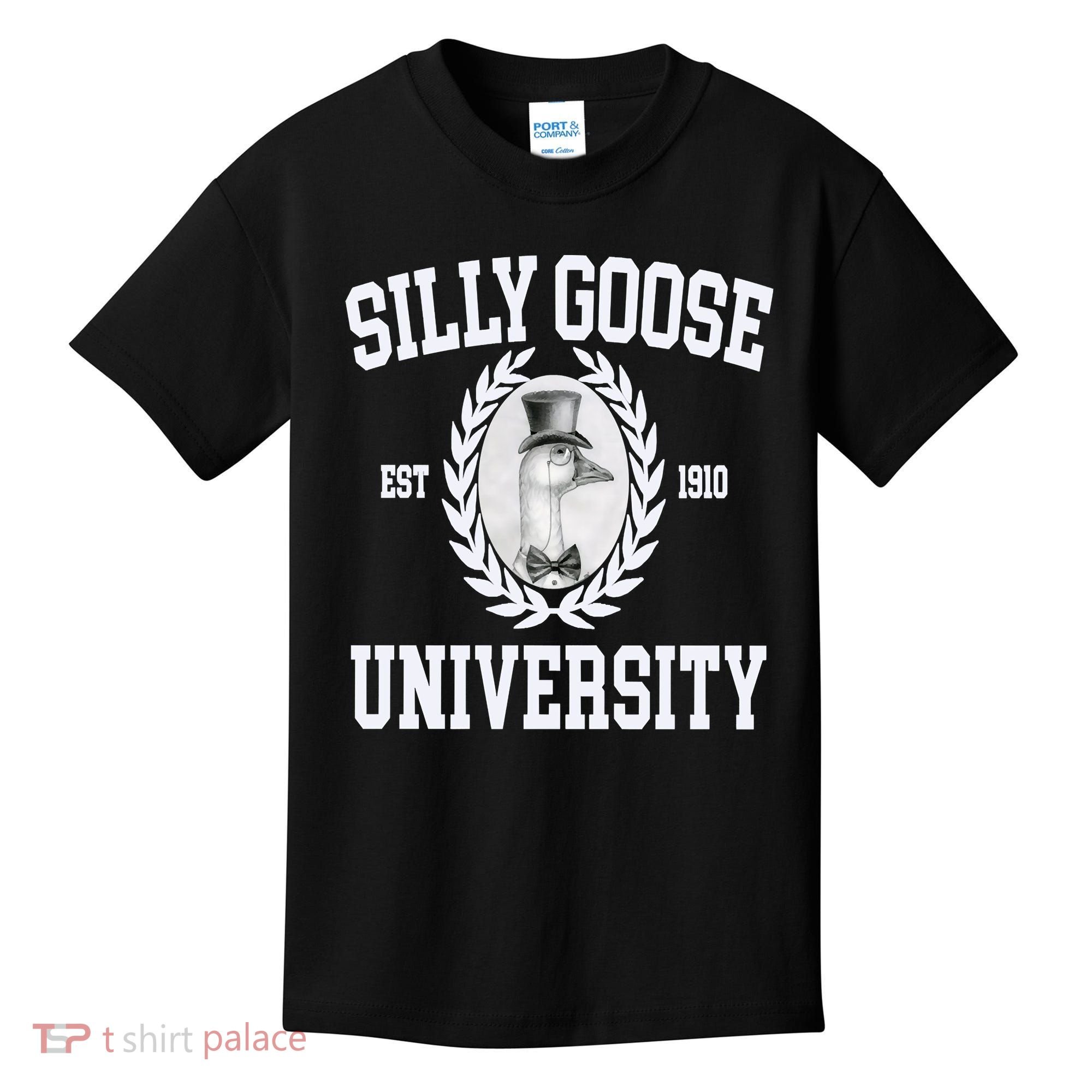 Silly Goose University Silly Goose Meme Costume Kids T-Shirt