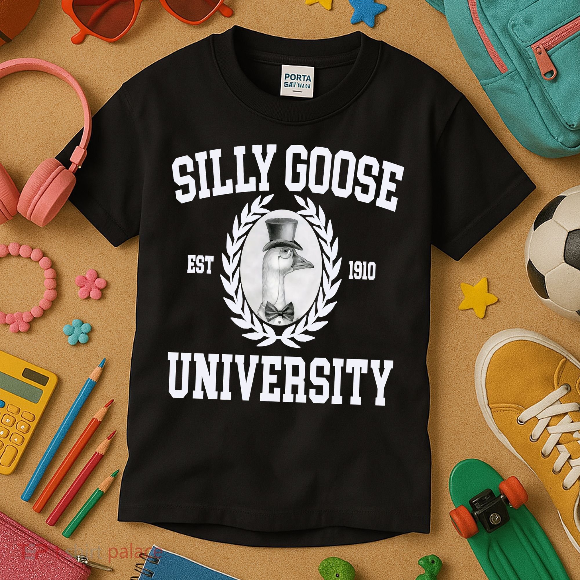 Silly Goose University Silly Goose Meme Costume Kids T-Shirt