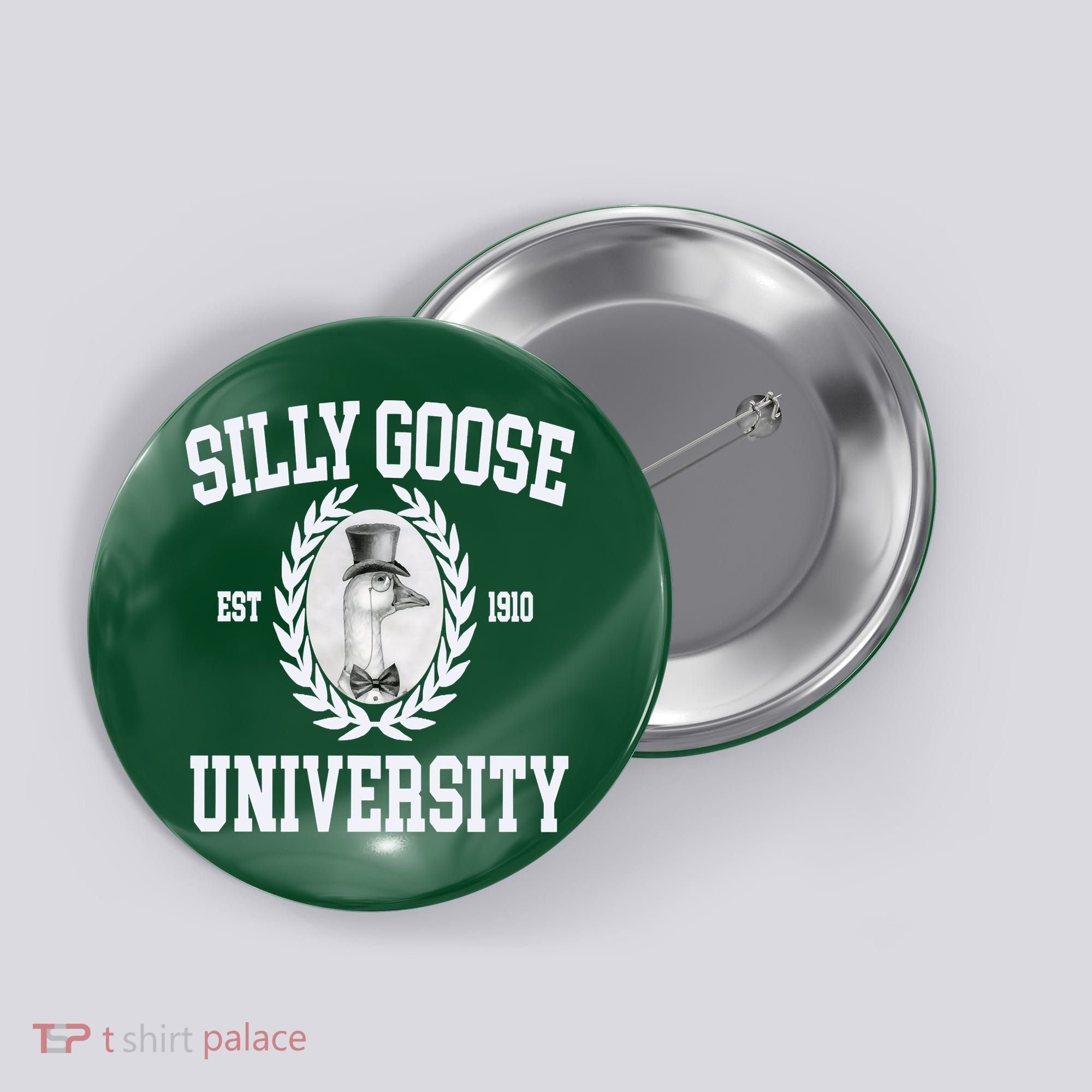 Silly Goose University Silly Goose Meme Costume Button