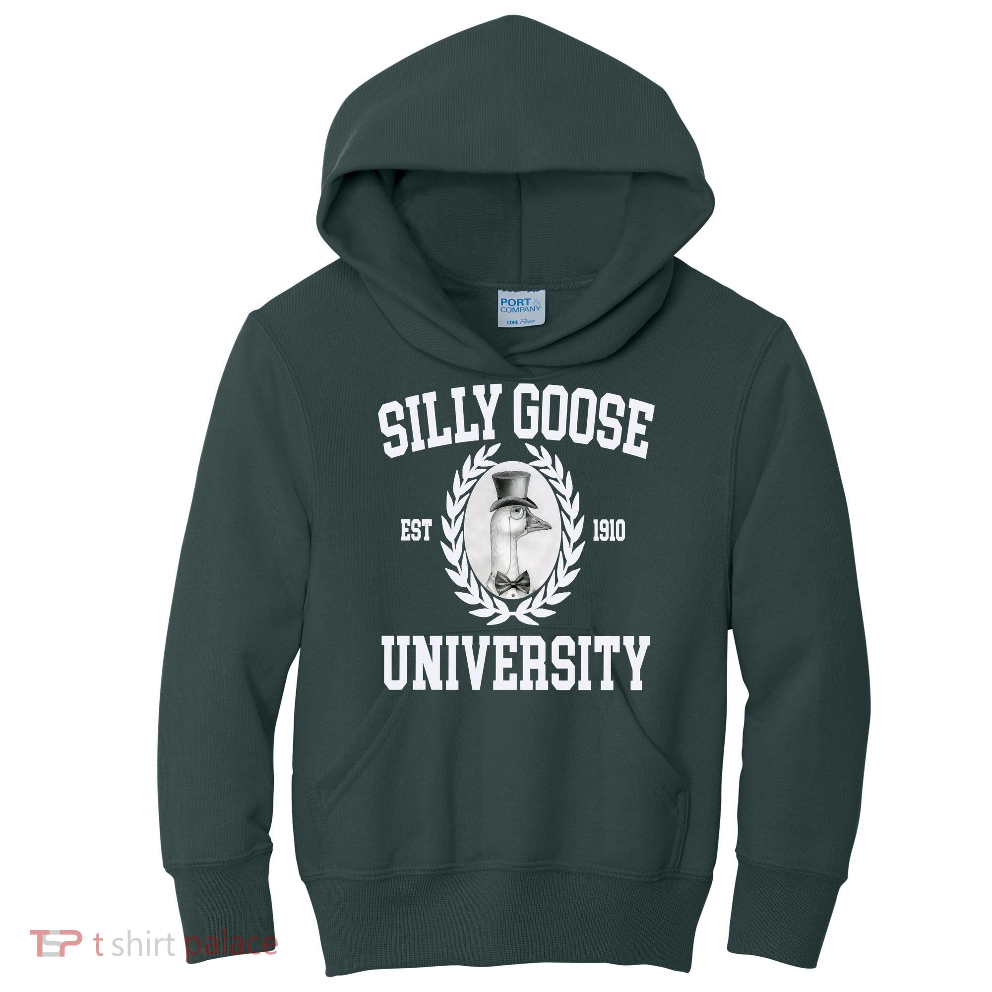 Silly Goose University Silly Goose Meme Costume Kids Hoodie